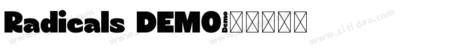 Radicals DEMO字体转换
